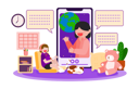 پیش‌نمایش فایل online-class-5070807 از پک بازگشت به مدرسه