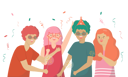 پیش‌نمایش فایل friends-doing-party-5070768 از پک جشن و جشنواره