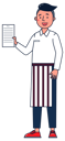 پیش‌نمایش فایل waiter-with-menu-card-5071854 از پک حرفه