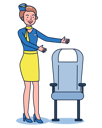 پیش‌نمایش فایل air-hostess-welcoming-guest-5071035 از پک حرفه