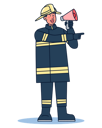 پیش‌نمایش فایل fireman-announcing-5071029 از پک حرفه