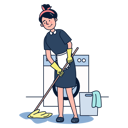پیش‌نمایش فایل maid-mopping-floor-5071043 از پک حرفه