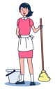 پیش‌نمایش فایل maid-mopping-floor-5071056 از پک حرفه