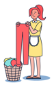 پیش‌نمایش فایل woman-drying-laundry-5071047 از پک حرفه