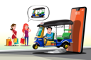 پیش‌نمایش فایل auto-rickshaw-service-5066967 از پک خدمات تاکسی