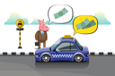 پیش‌نمایش فایل businessman-taking-taxi-driver-for-taxi-rent-5066948 از پک خدمات تاکسی