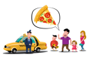 پیش‌نمایش فایل passenger-asking-taxi-driver-to-drop-on-pizza-shop-5066979 از پک خدمات تاکسی