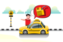 پیش‌نمایش فایل taxi-drivers-in-queue-for-refilling-fuel-5066943 از پک خدمات تاکسی
