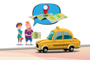 پیش‌نمایش فایل tourist-asking-taxi-driver-for-direction-on-map-5066952 از پک خدمات تاکسی