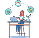پیش‌نمایش فایل designer-developing-creative-ideas-5071306 از پک حرفه