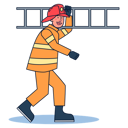 پیش‌نمایش فایل fireman-with-ladder-5071328 از پک حرفه
