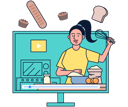 پیش‌نمایش فایل food-vlogger-making-cooking-vlog-5071283 از پک حرفه