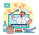 پیش‌نمایش فایل online-cooking-class-5071333 از پک حرفه