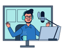 پیش‌نمایش فایل radio-jockey-doing-podcasting-5071290 از پک حرفه