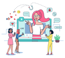 پیش‌نمایش فایل social-influencer-doing-video-marketing-5071317 از پک حرفه