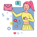 پیش‌نمایش فایل social-media-influencer-doing-advertising-5071320 از پک حرفه