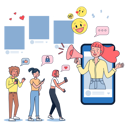 پیش‌نمایش فایل social-media-influencer-doing-marketing-5071301 از پک حرفه