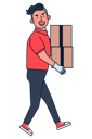 پیش‌نمایش فایل delivery-boy-with-boxes-5071727 از پک خدمات تحویل