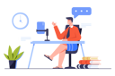 پیش‌نمایش فایل businessman-doing-online-meeting-5066129 از پک کسب و کار