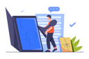 پیش‌نمایش فایل online-electronic-contract-5066097 از پک کسب و کار