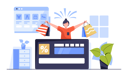پیش‌نمایش فایل online-shopping-card-discount-5066105 از پک کسب و کار