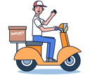 پیش‌نمایش فایل delivery-scooter-5071245 از پک تحویل