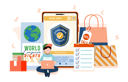 پیش‌نمایش فایل boy-doing-online-shopping-with-consumer-rights-5255963 از پک روز حقوق مصرف‌کننده