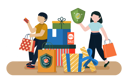 پیش‌نمایش فایل couple-doing-shopping-with-consumer-right-5255975 از پک روز حقوق مصرف‌کننده