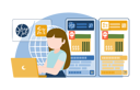 پیش‌نمایش فایل girl-compares-multiple-platform-products-while-online-shopping-5255965 از پک روز حقوق مصرف‌کننده