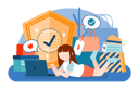 پیش‌نمایش فایل girl-doing-digital-shopping-with-consumer-right-5255952 از پک روز حقوق مصرف‌کننده