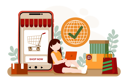 پیش‌نمایش فایل girl-doing-global-transaction-5255984 از پک روز حقوق مصرف‌کننده