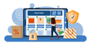پیش‌نمایش فایل girl-doing-online-shopping-with-consumer-rights-5255956 از پک روز حقوق مصرف‌کننده