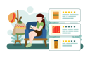 پیش‌نمایش فایل girl-giving-online-product-rating-5255958 از پک روز حقوق مصرف‌کننده