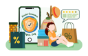 پیش‌نمایش فایل girl-giving-shopping-feedback-5255953 از پک روز حقوق مصرف‌کننده