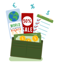 پیش‌نمایش فایل money-wallet-with-consumer-rights-5255969 از پک روز حقوق مصرف‌کننده