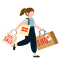 پیش‌نمایش فایل girl-with-shopping-bags-5255933 از پک خرید