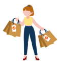 پیش‌نمایش فایل woman-with-shopping-bags-5255943 از پک خرید