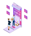 پیش‌نمایش فایل man-delivery-sending-order-to-customer-on-location-5255894 از پک خرید آنلاین