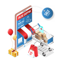 پیش‌نمایش فایل online-shopping-discount-5255893 از پک خرید آنلاین