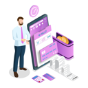 پیش‌نمایش فایل card-payment-receipt-5329187 از پک ایزومتریک