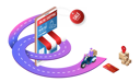 پیش‌نمایش فایل online-delivery-service-5329203 از پک ایزومتریک