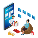 پیش‌نمایش فایل online-shipping-5329207 از پک ایزومتریک