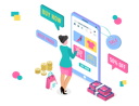 پیش‌نمایش فایل online-shopping-discount-5329212 از پک ایزومتریک