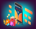 پیش‌نمایش فایل mobile-shopping-sale-5329230 از پک صفحه فرود