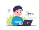 پیش‌نمایش فایل man-using-vpn-for-computer-5414316 از پک متفرقه
