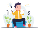 پیش‌نمایش فایل man-with-business-idea-5414324 از پک متفرقه
