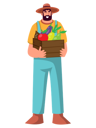 پیش‌نمایش فایل farmer-holding-vegetable-basket-5527275 از پک حرفه