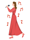 پیش‌نمایش فایل female-singer-singing-5527284 از پک حرفه