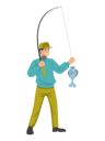 پیش‌نمایش فایل fisherman-holding-fishing-rode-5527276 از پک حرفه