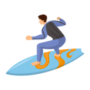 پیش‌نمایش فایل man-surfing-5527270 از پک حرفه